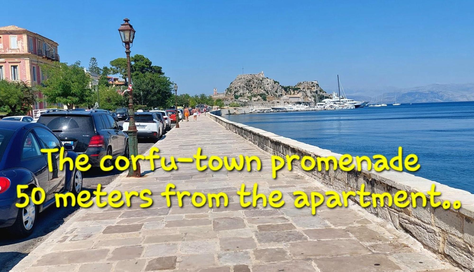 Aay- Best Corfu Town & Sea Apart 2Bedroom Renovated + Lift / Comfy&Design+Wifi エクステリア 写真